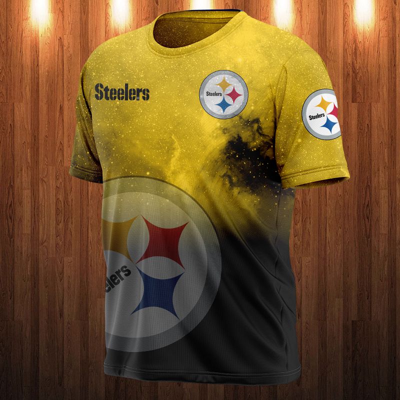 Pittsburgh Steelers Galaxy Night Design All Over Print 3D Shirt Gift For Fan