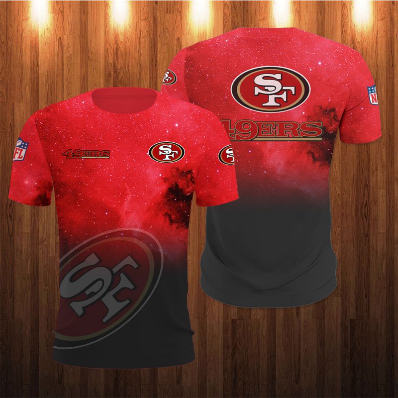 San Francisco 49ers Galaxy Night Design All Over Print 3D Shirt Gift For Fan