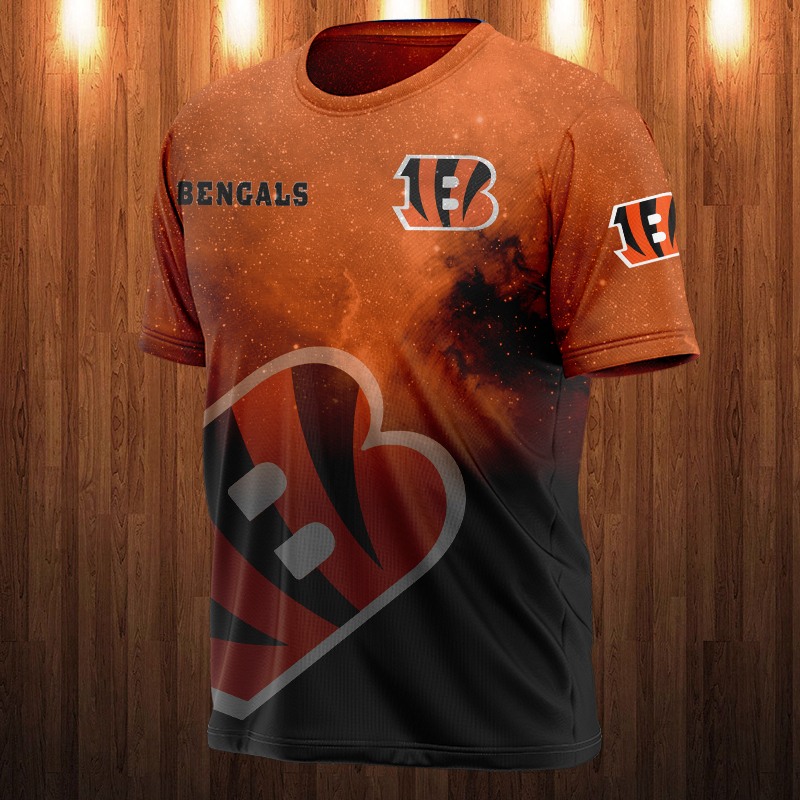 Cincinnati Bengals Galaxy Night Design All Over Print 3D Shirt Gift For Fan