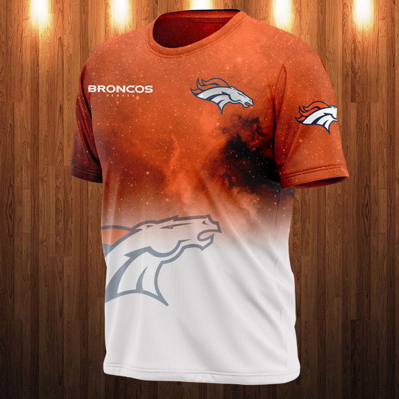 Denver Broncos Galaxy Night Design All Over Print 3D Shirt Gift For Fan