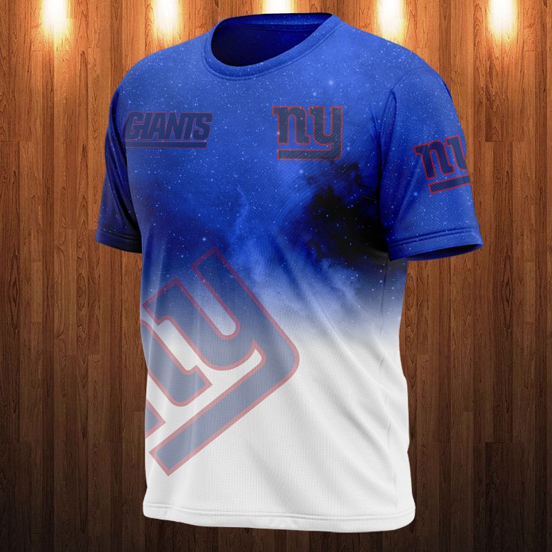 New York Giants Galaxy Night Design All Over Print 3D Shirt Gift For Fan