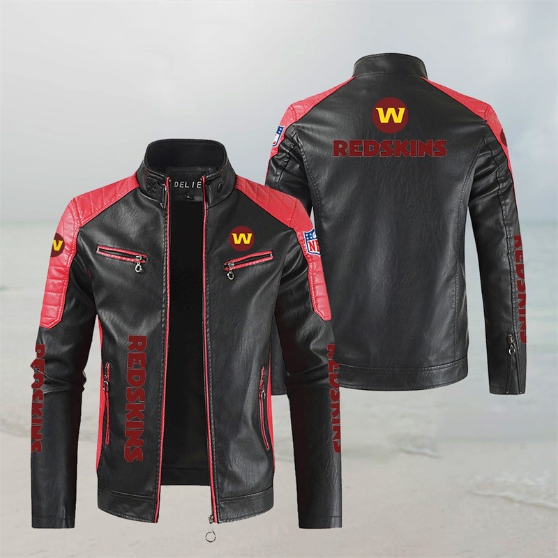 Washington Redskins Leather Jacket sport gift for fans -Jack sport shop
