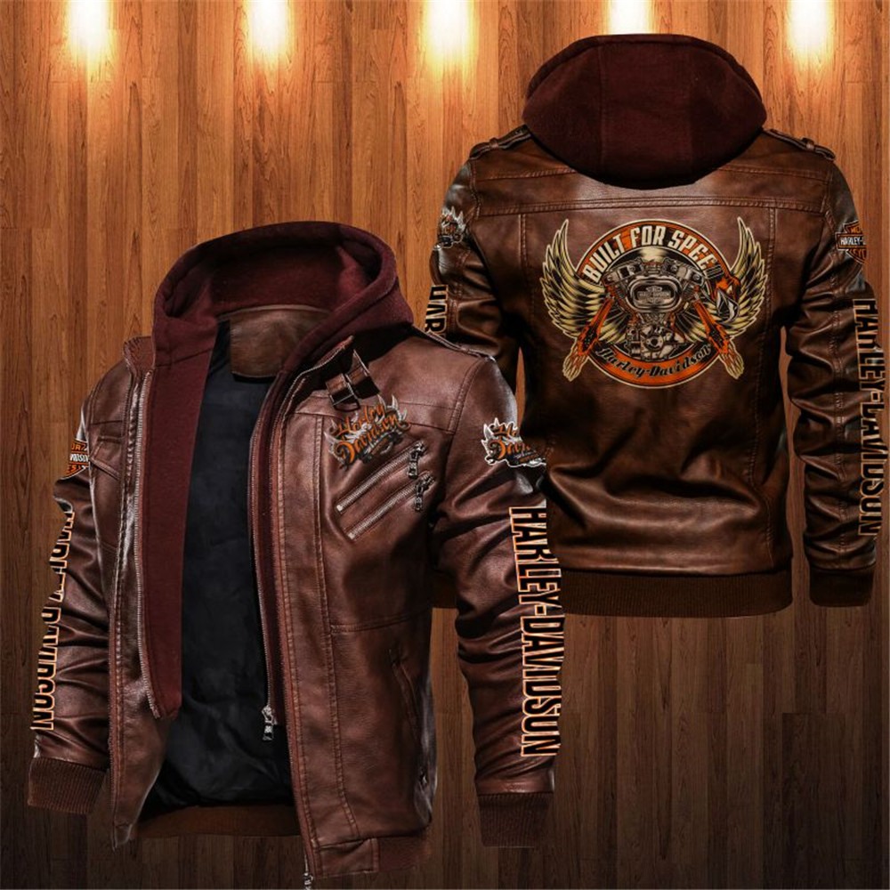 Harley-Davidson Leather Jacket Style#3 gift for fans -Jack sport shop