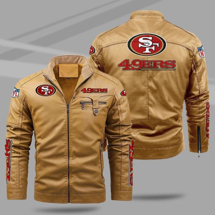 San Francisco 49ers Leather Jacket new style 2022 -Jack sport shop