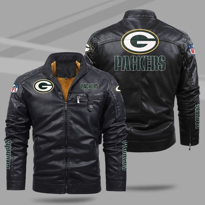 Green Bay Packers Leather Jacket new style 2022 -Jack sport shop