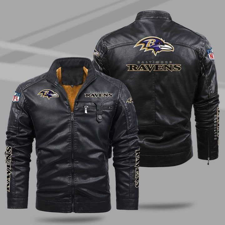 Baltimore Ravens Leather Jacket