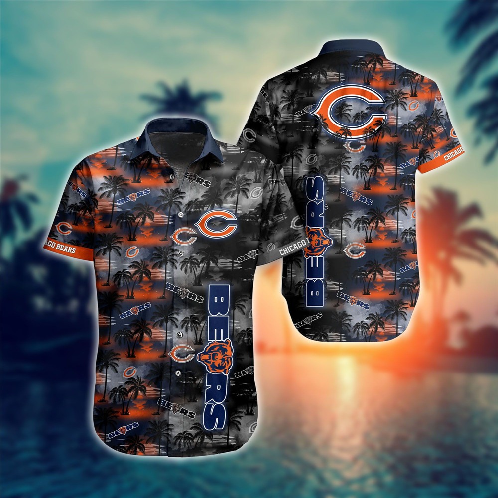 Chicago Bears Hawaiian Shirts flower gift for summer 2022 -Jack sport shop