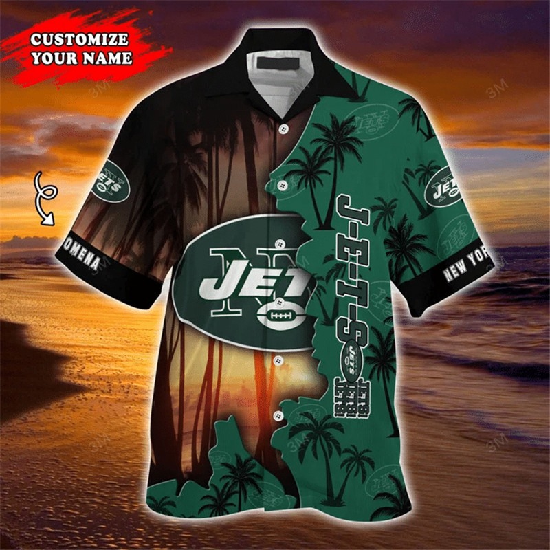 New York Jets Hawaiian Shirts tropical island personalized -Jack sport shop