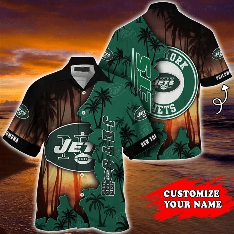 New York Jets Hawaiian Shirts tropical island personalized -Jack sport shop