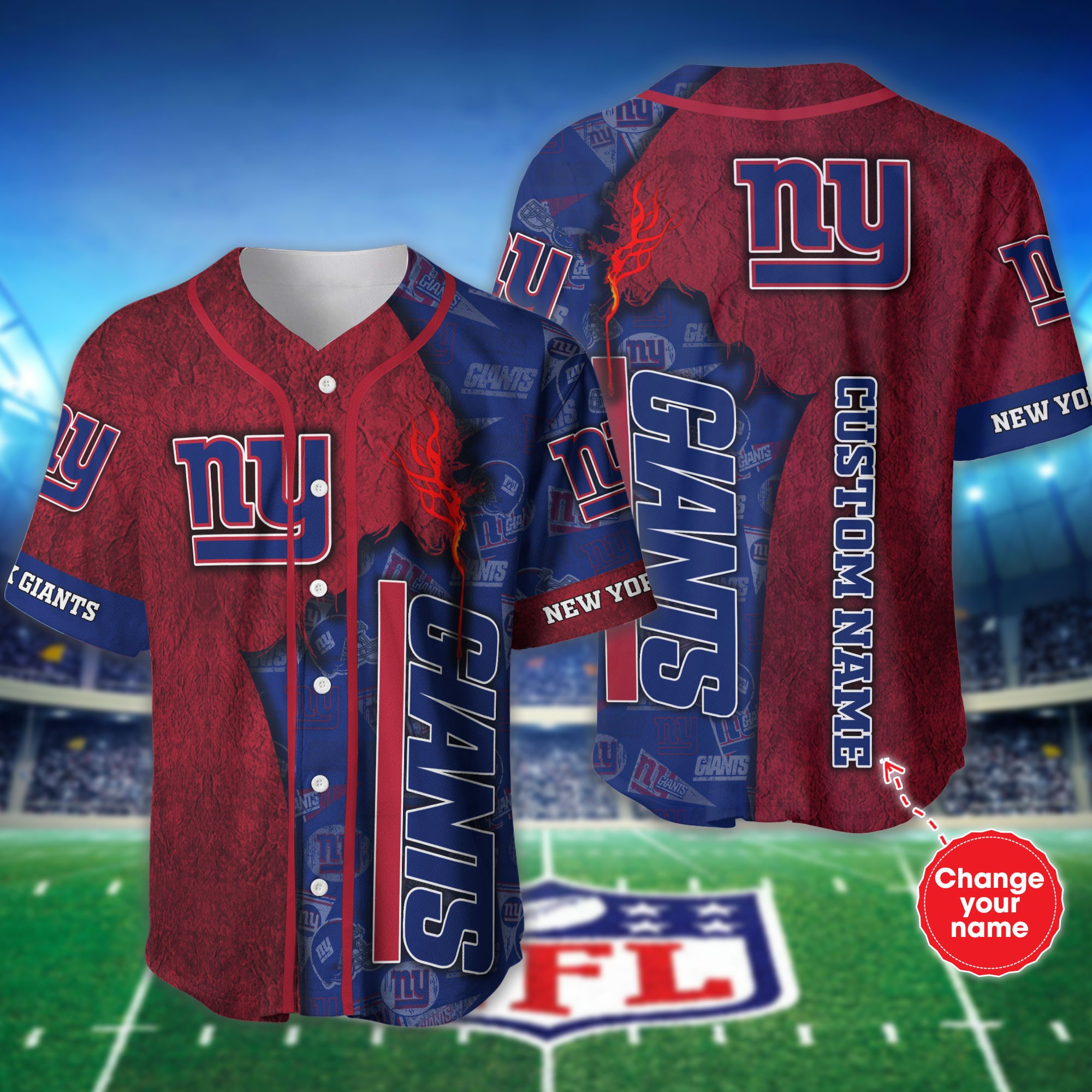Personalized New York Giants Baseball Jersey Shirt For Fans Jack Sport
