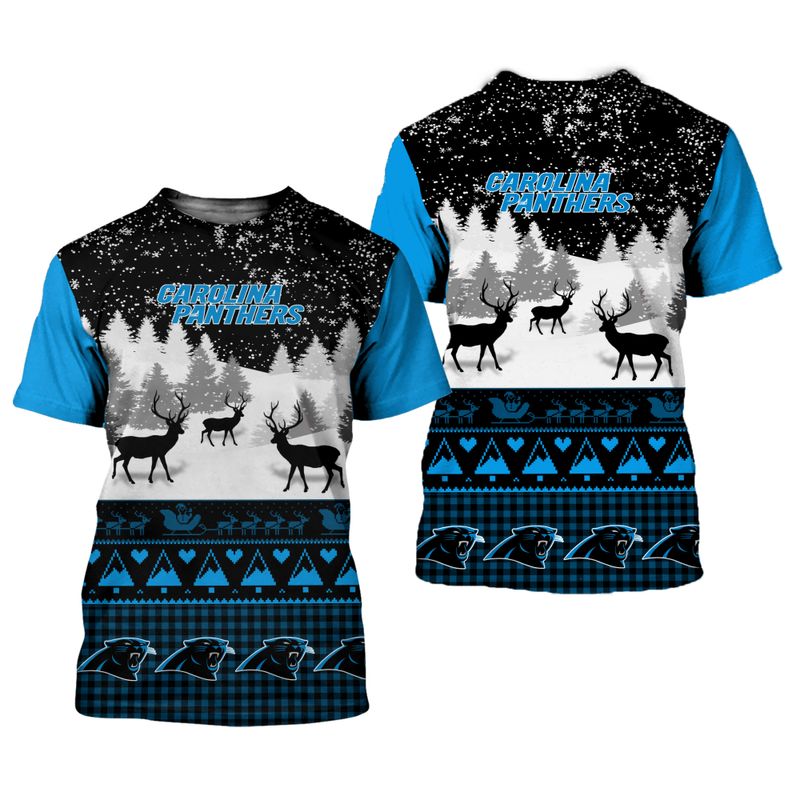 Carolina Panthers 3D Shirt - All Over Print Gift For Christmas, For Fans