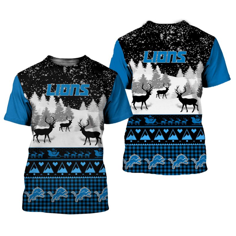 Detroit Lions 3D Shirt - All Over Print Gift For Christmas, For Fans