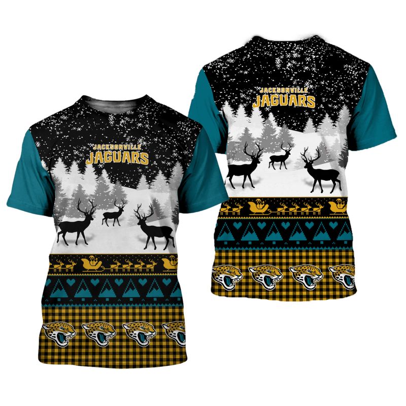 Jacksonville Jaguars 3D Shirt - All Over Print Gift For Christmas, For Fans