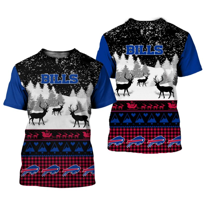 Buffalo Bills 3D Shirt - All Over Print Gift For Christmas, For Fans