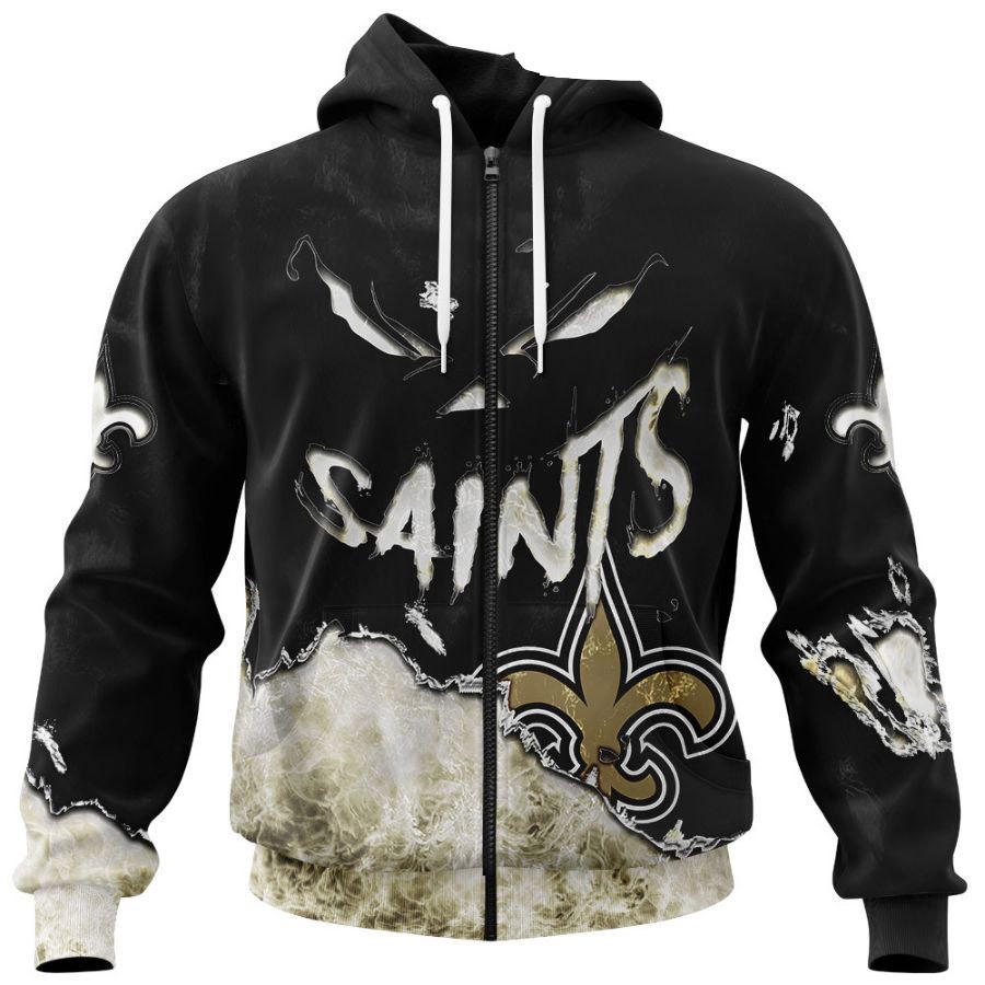 New Orleans Saints Hoodie 3D devil eyes gift for fans -Jack sport shop