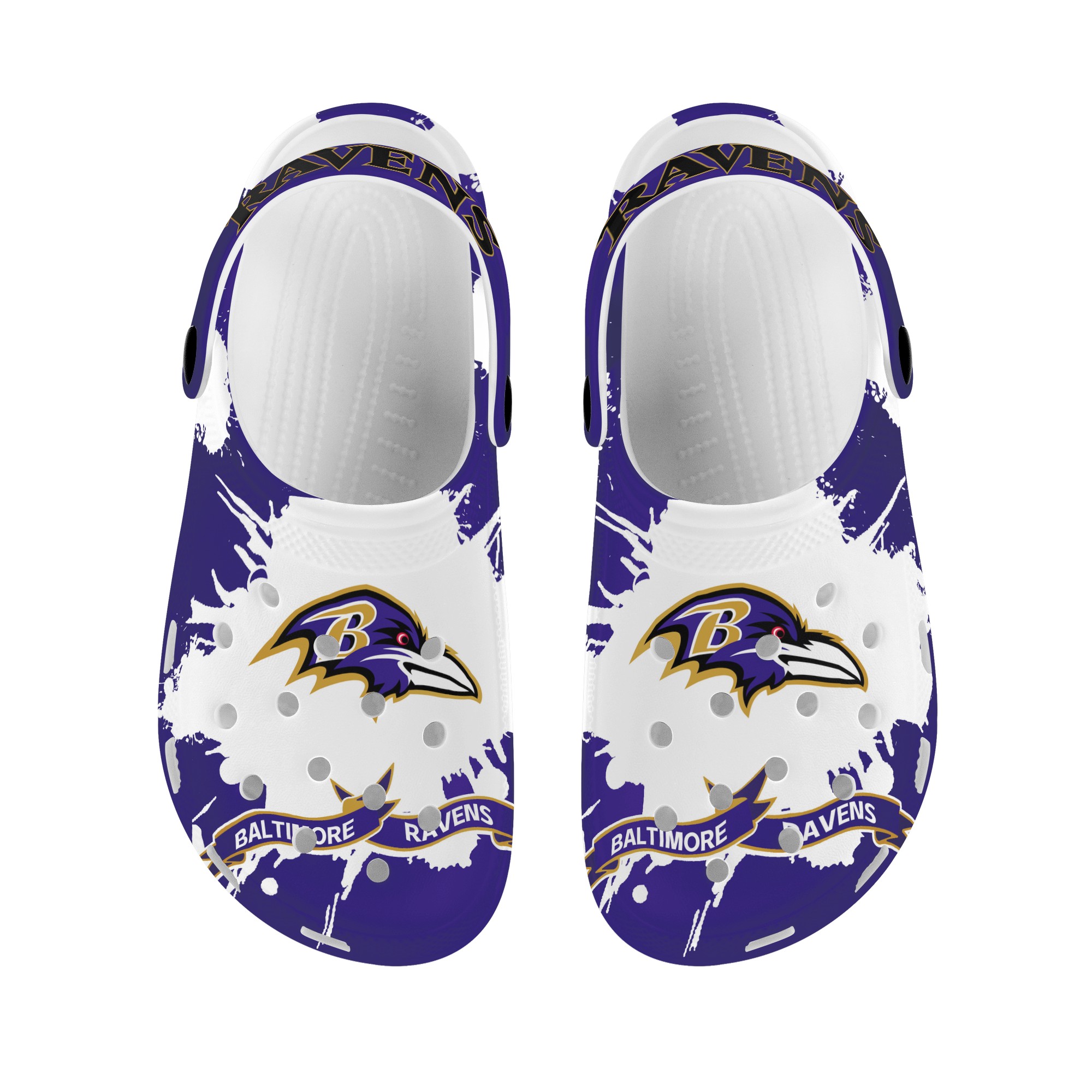 Baltimore Ravens Crocs shoes cute Style#1 Shoes for fans -Jack sport shop
