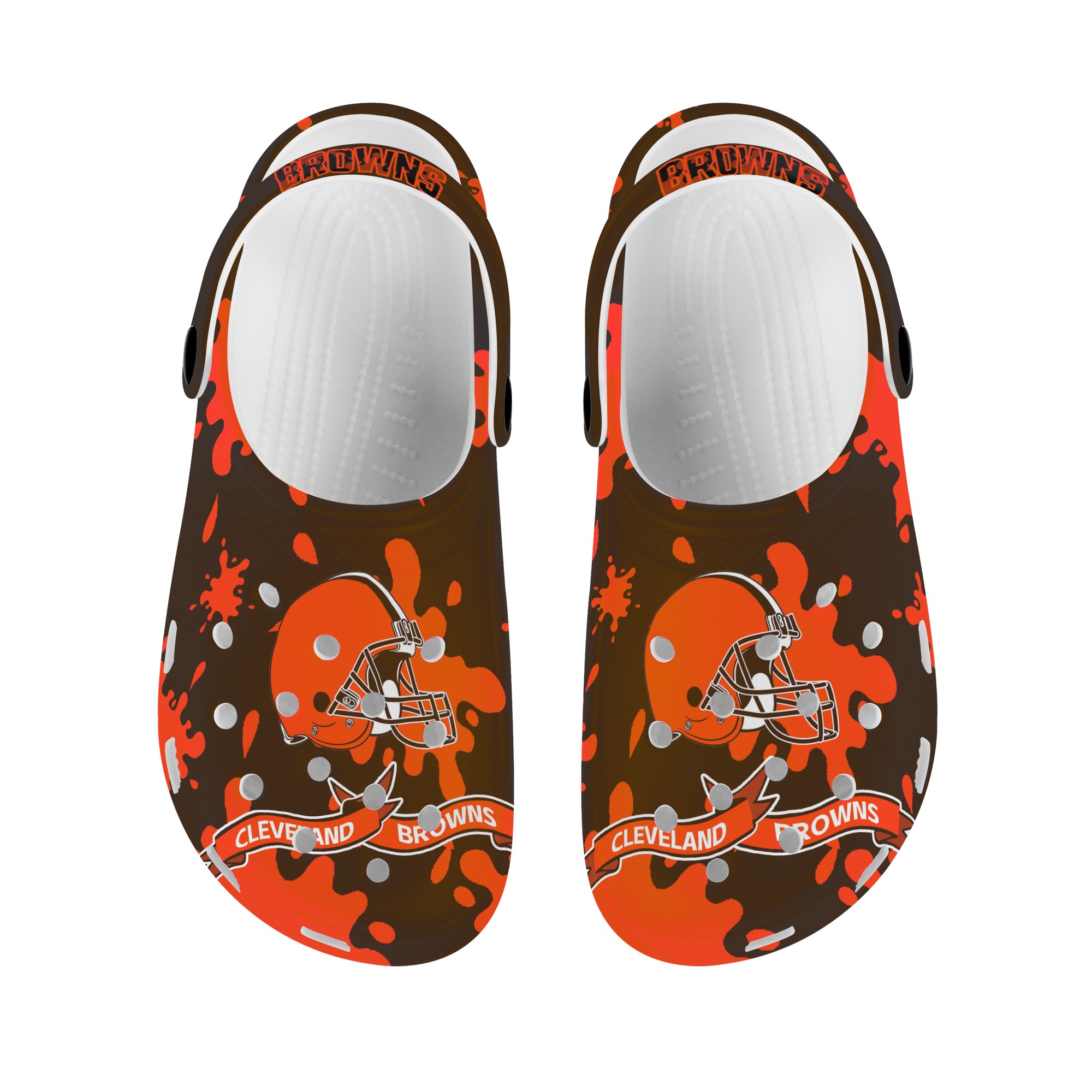 Cleveland Browns Crocs shoes cute Shoes for fans -Jack sport shop