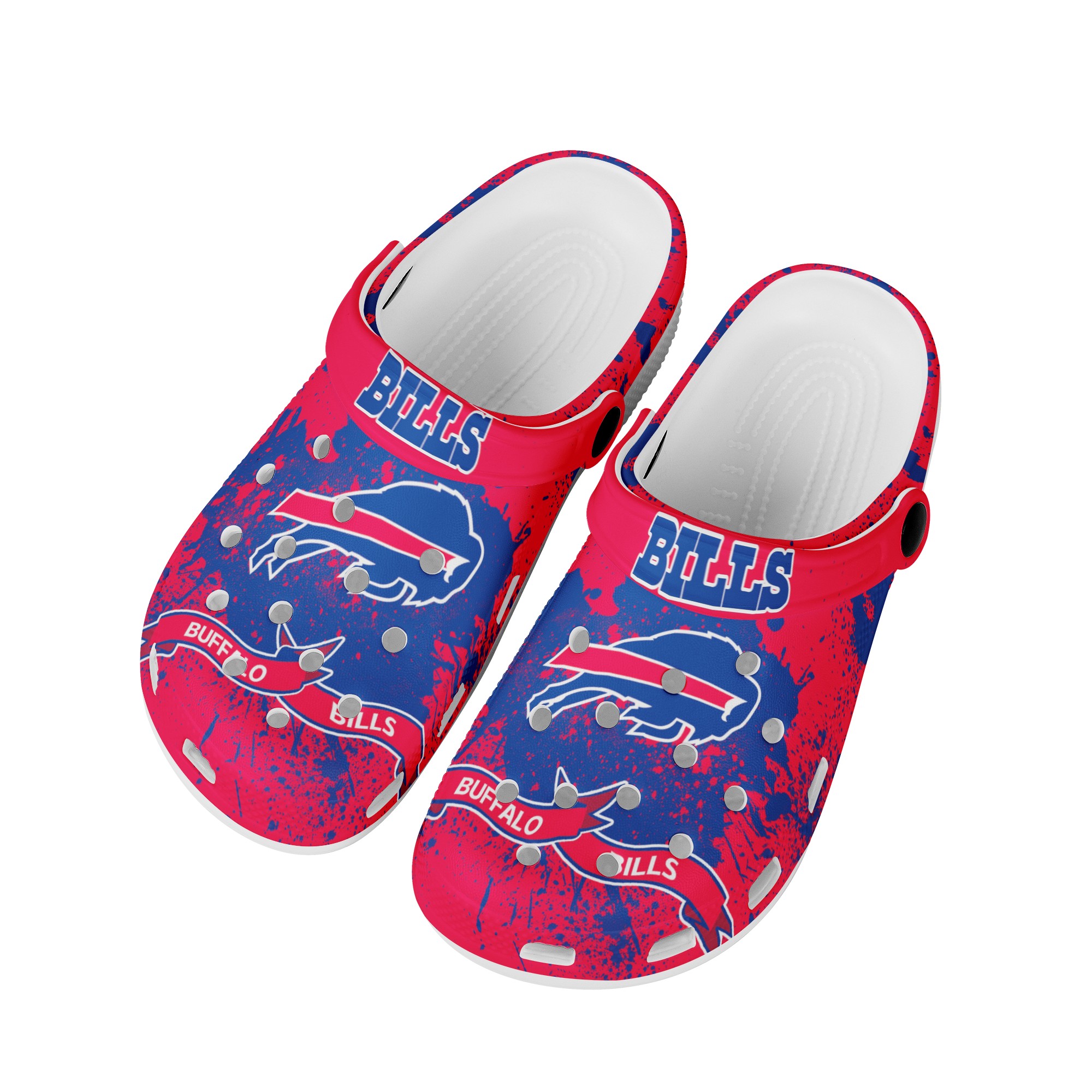 Buffalo Bills Crocs shoes cute Style#2 Shoes for fans -Jack sport shop