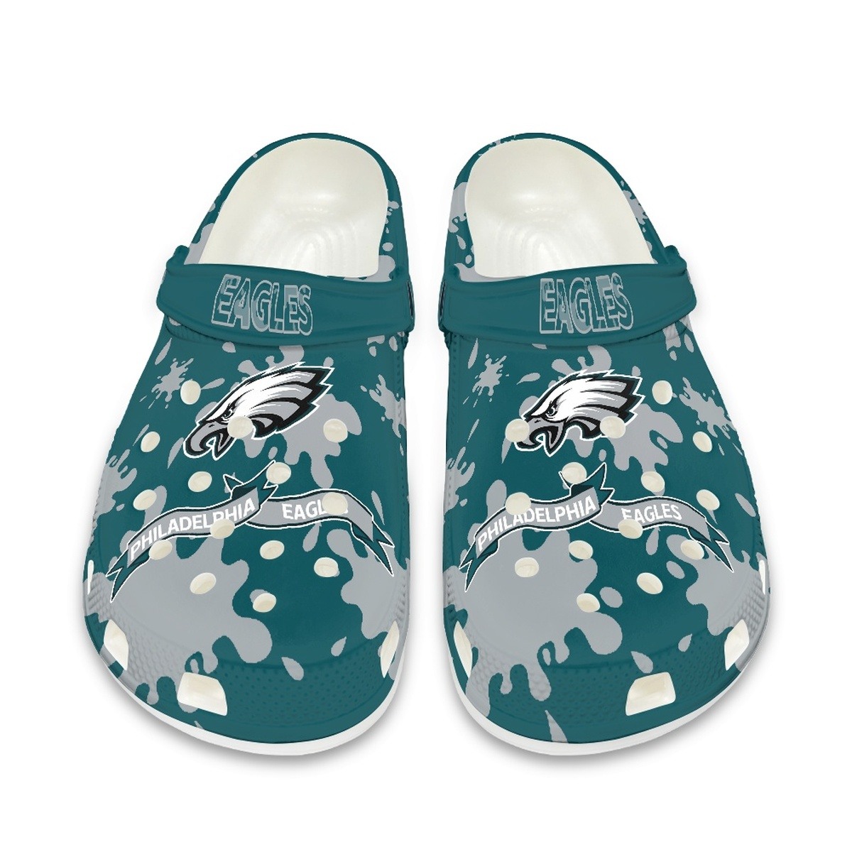 Philadelphia Eagles Shoes cute style #4 Crocs Shoes for fans -Jack ...
