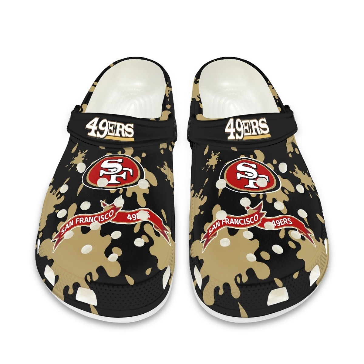 San Francisco 49ers shoes cute Style#4 Crocs Shoes for fans -Jack sport ...