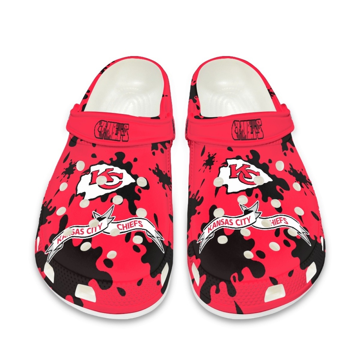 Kansas City Chiefs Crocs shoes cute Style#3 Shoes for fans -Jack sport shop