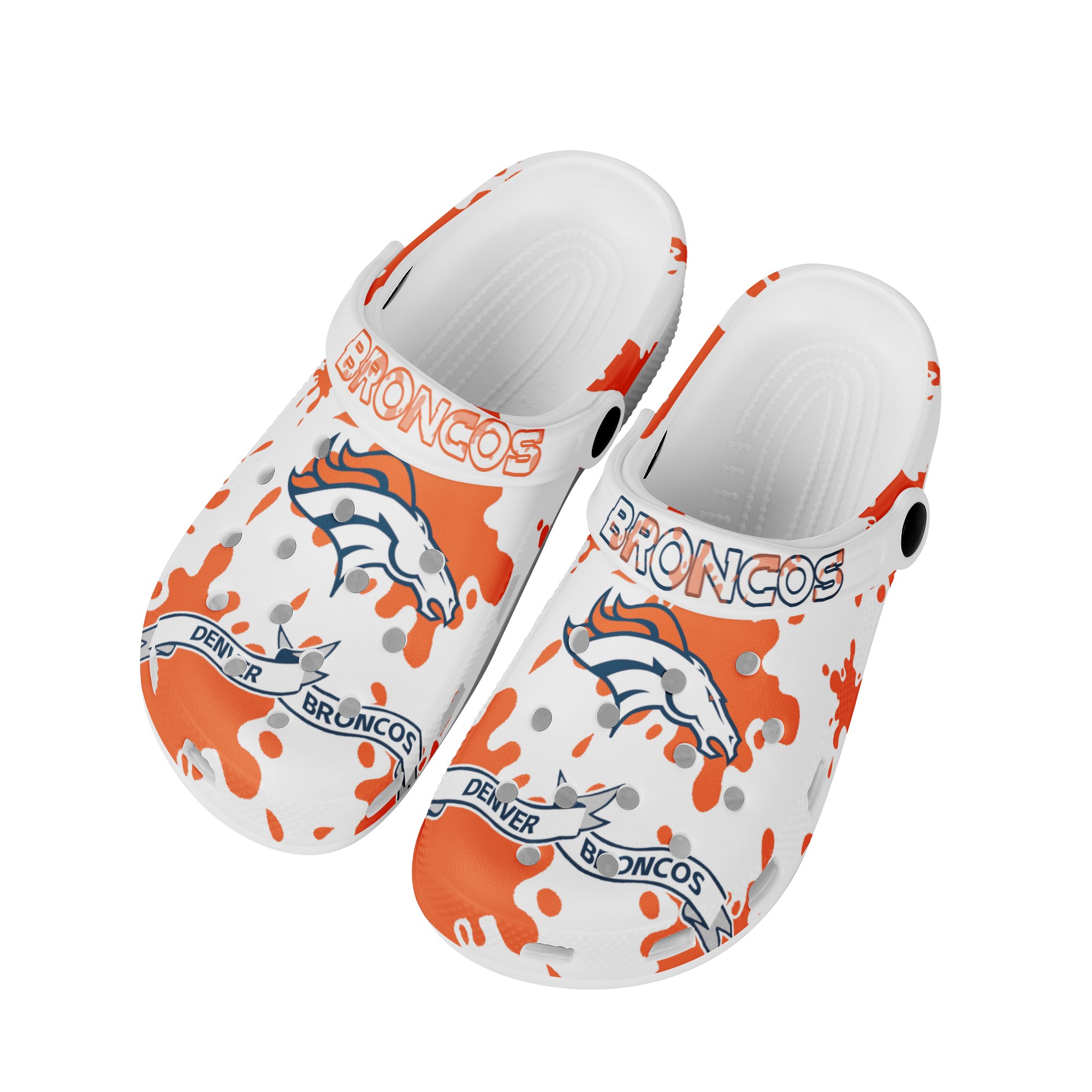 Denver Broncos Crocs Shoes