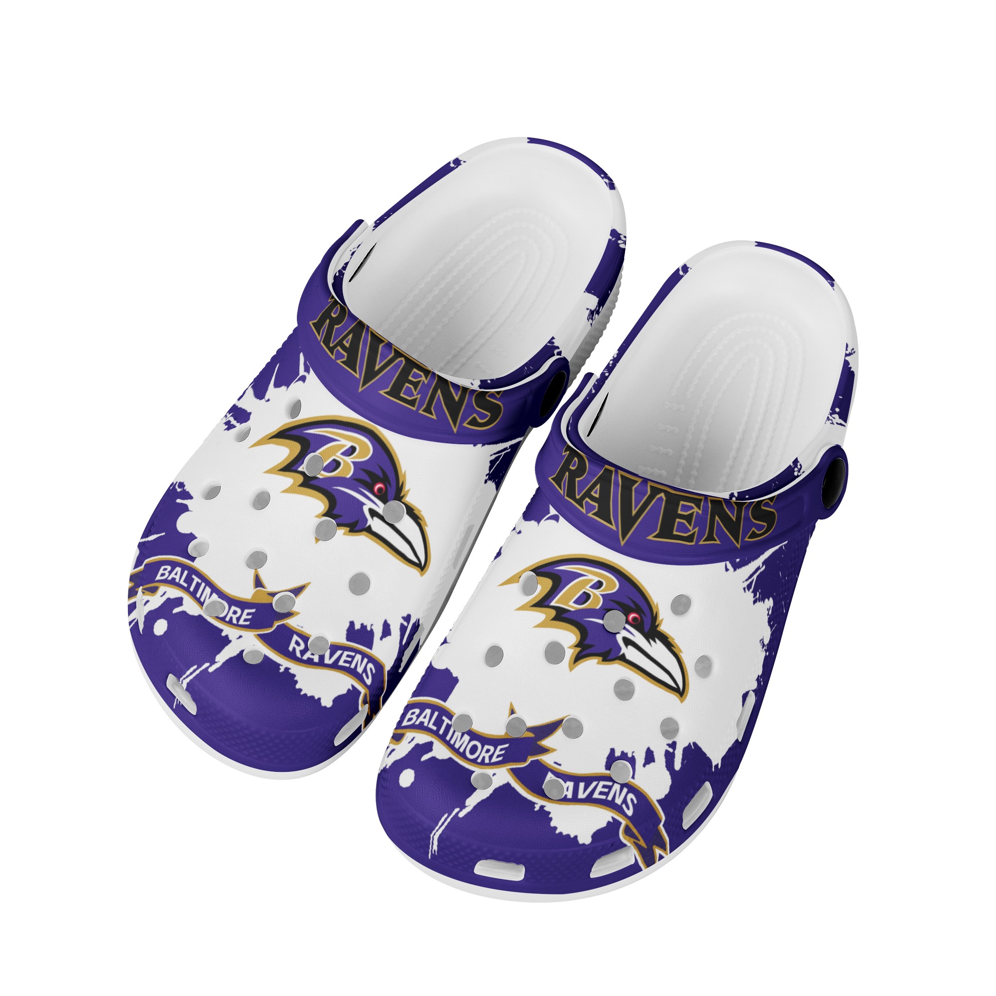Baltimore Ravens Crocs shoes