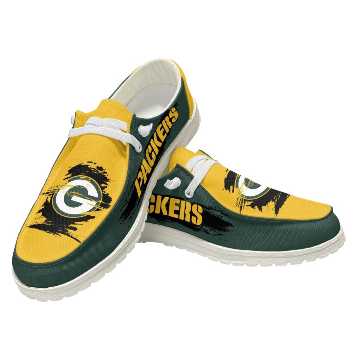 Green Bay Packers Hey Dude Shoes Lace Up Loafers -Jack sport shop